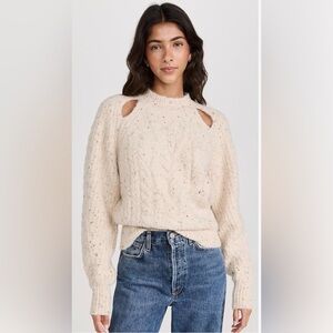 🧶 ASTR THE LABEL NATALIE CHUNKY KNIT WITH CUTIUT SHIULDER DETAILS